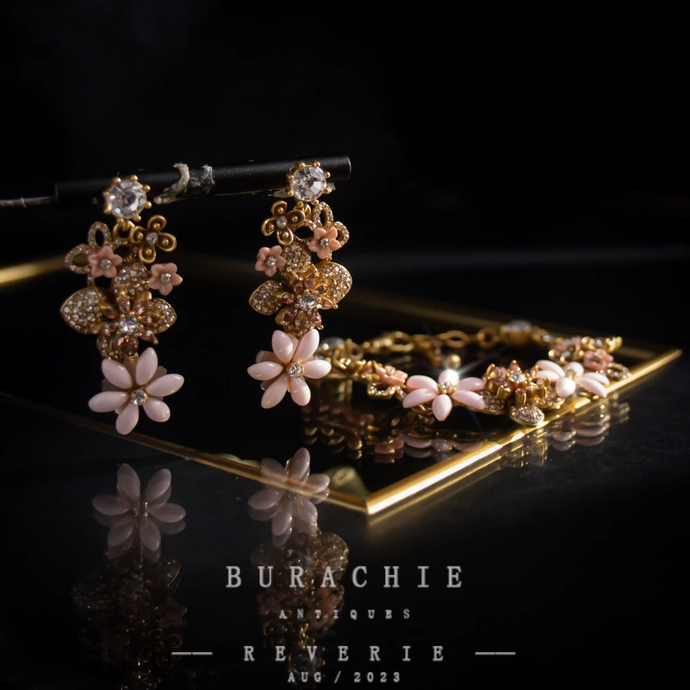 铜合金仿水晶耳饰 【2415】周年珍藏英｜经典原标克拉款CrownFrett