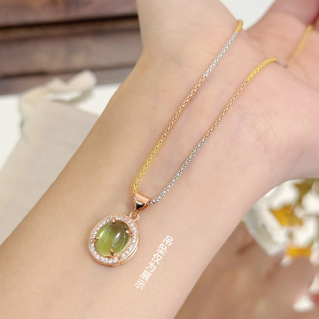 链子925银 可调节小圆抱素链无吊坠银链长款毛衣链女可穿大孔吊坠