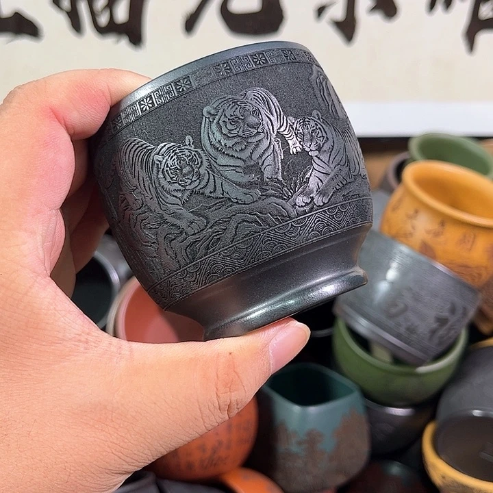 茶杯紫砂全手工紫砂主人杯