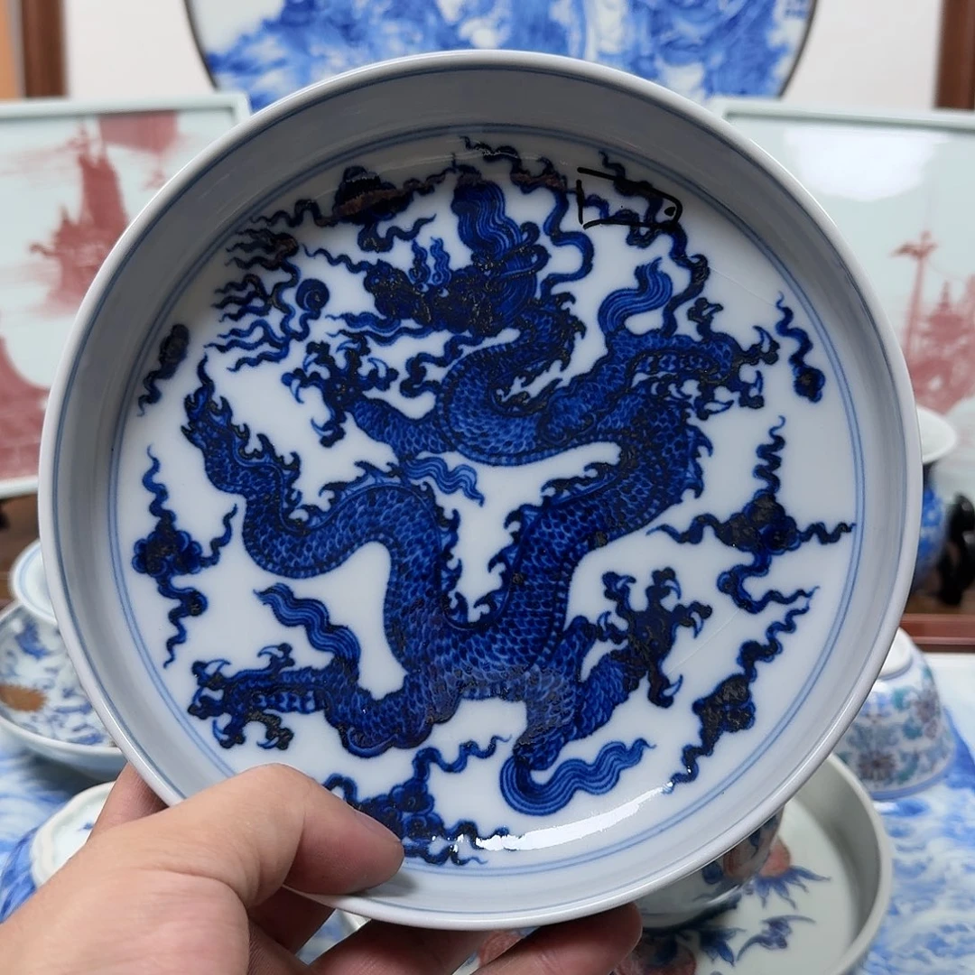 枪***瑰全手工全手绘陶瓷