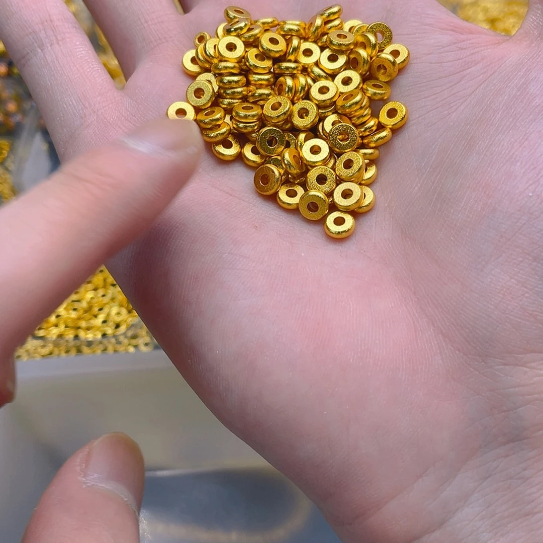 锆石铜合金算盘珠隔片6mm10颗