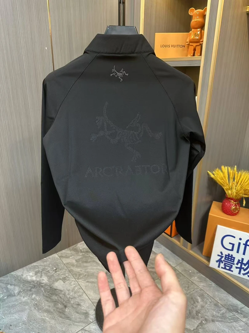 [立领拉链]速干镂空烧孔圆领长袖秋季情侣男女情侣版男士男款