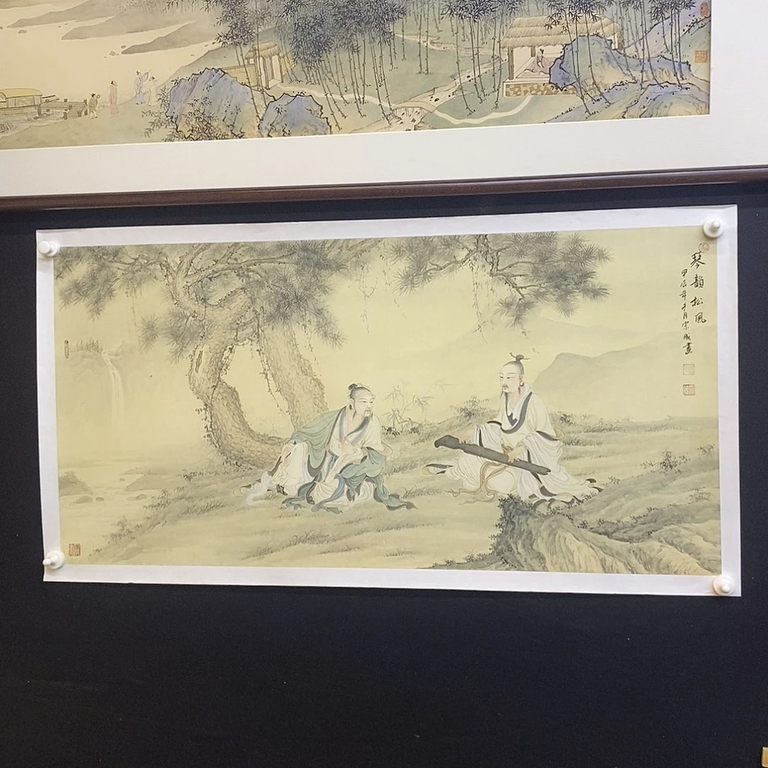 国画袁*手绘山水人物精品，不带框