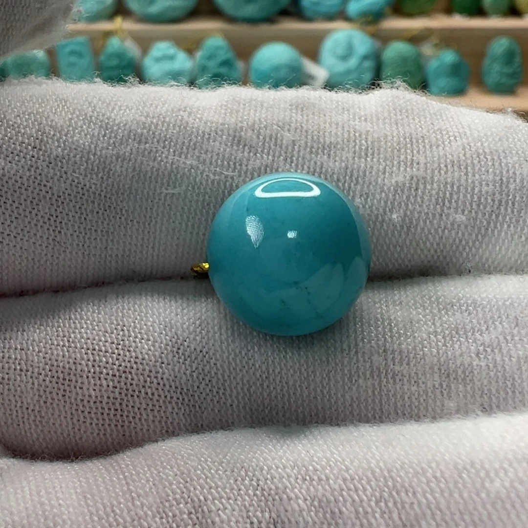 未镶嵌绿松石圆珠 12.7mm
