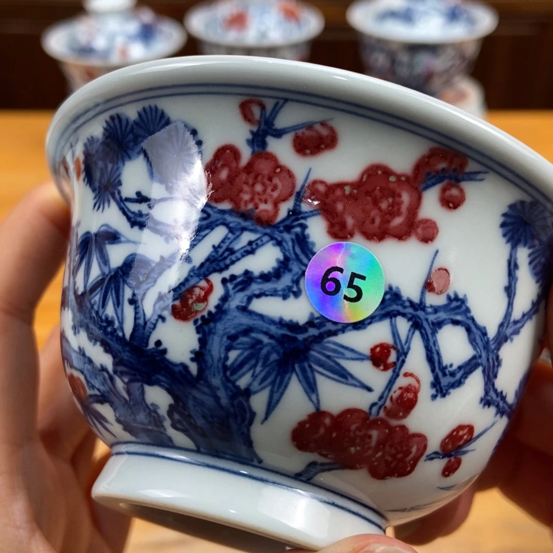 手绘现代茶具非古董