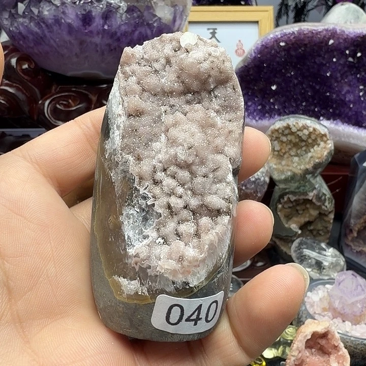 未镶嵌紫晶珠宝半成品