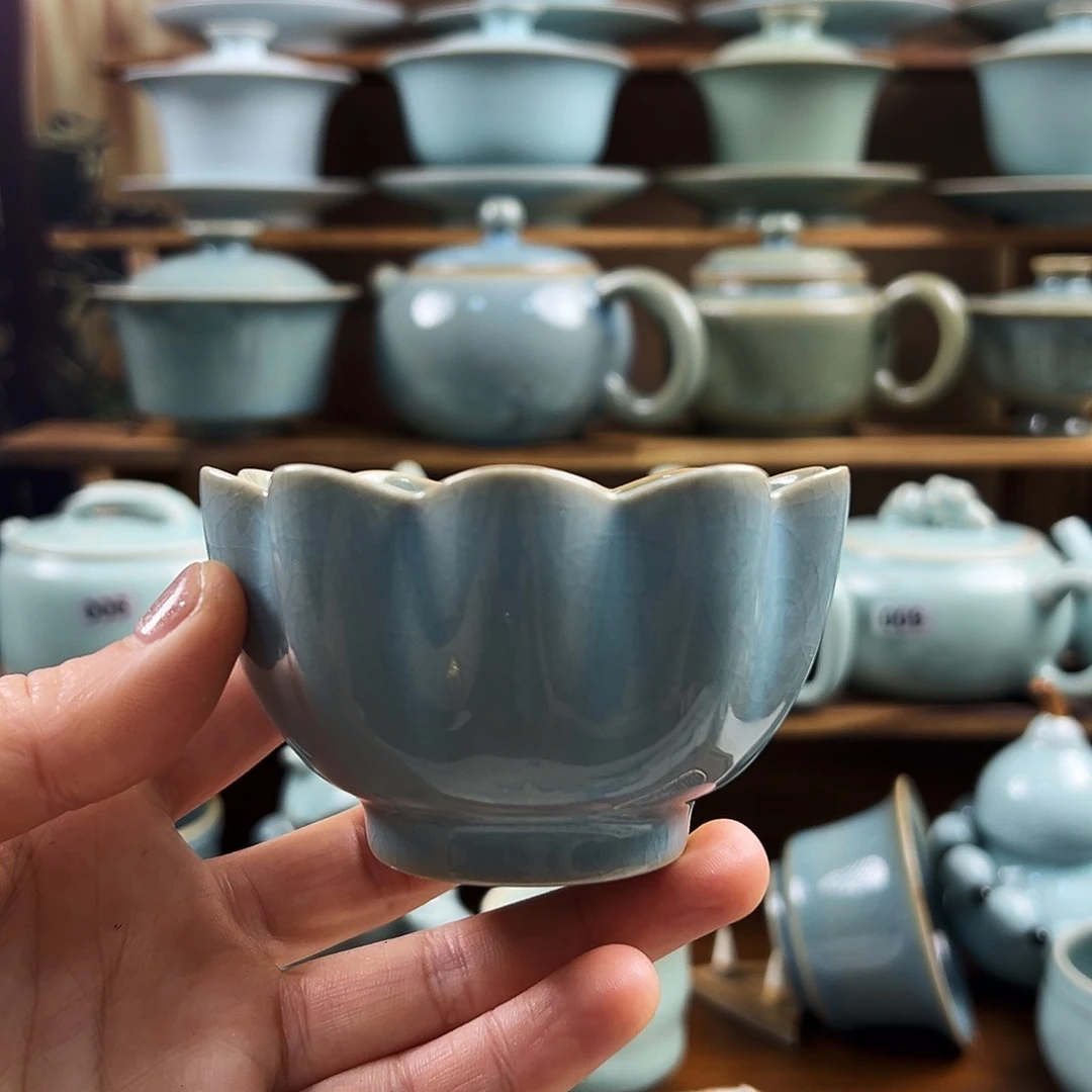 天青釉莲花杯福利