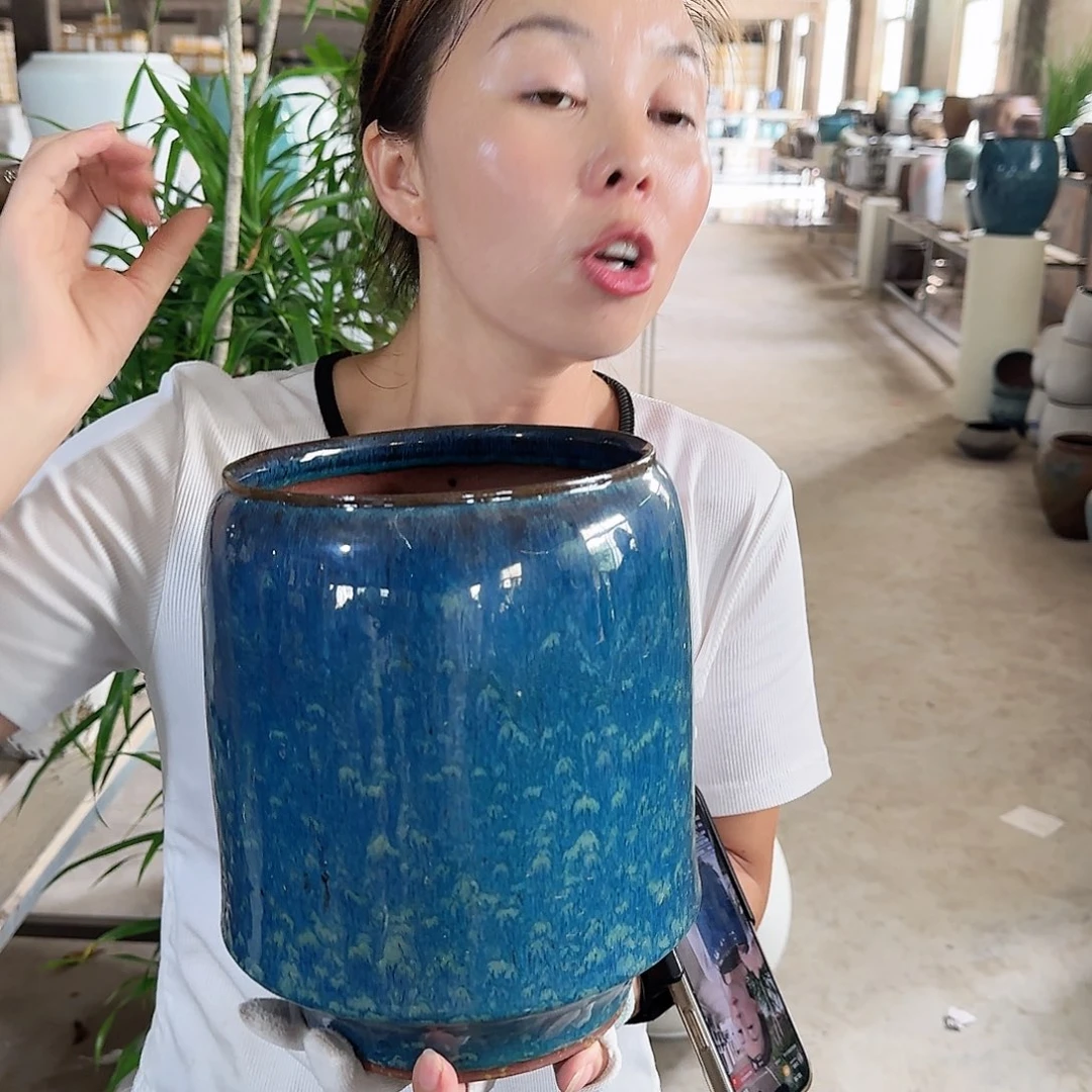 紫砂花盆王嫂花盆0927-138高24口17