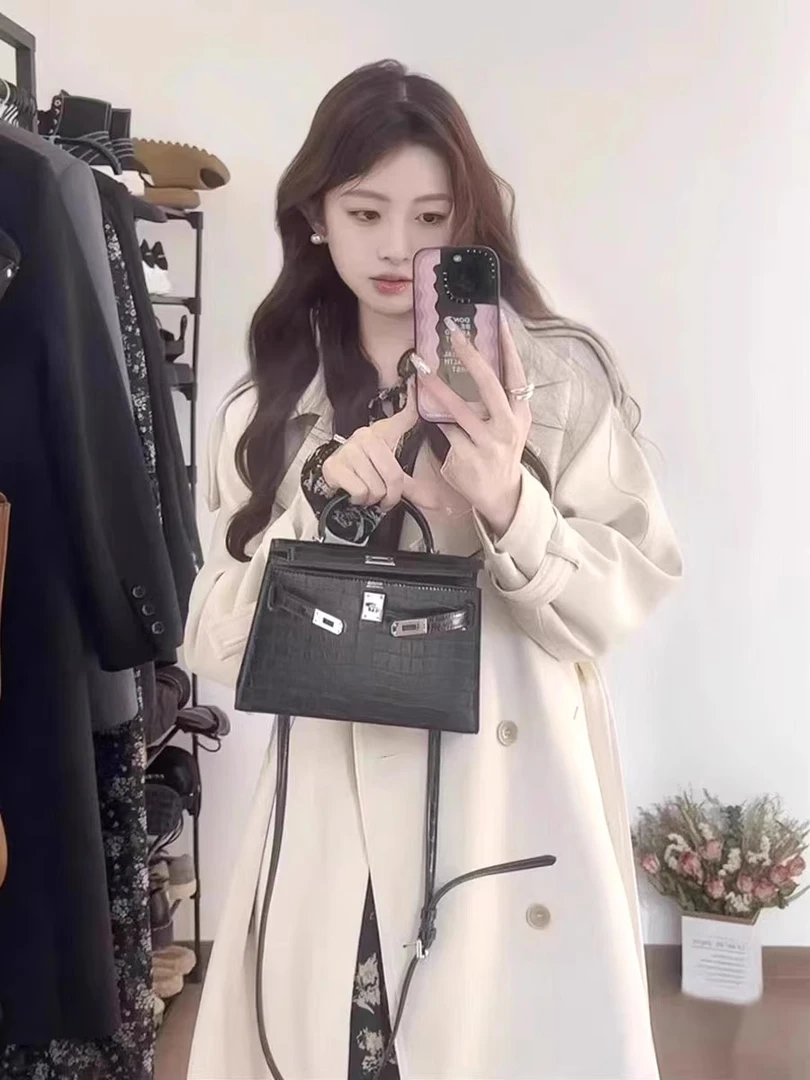 风衣外套女2025新款早春秋英伦风中长款小个子今年流行卡其色大衣