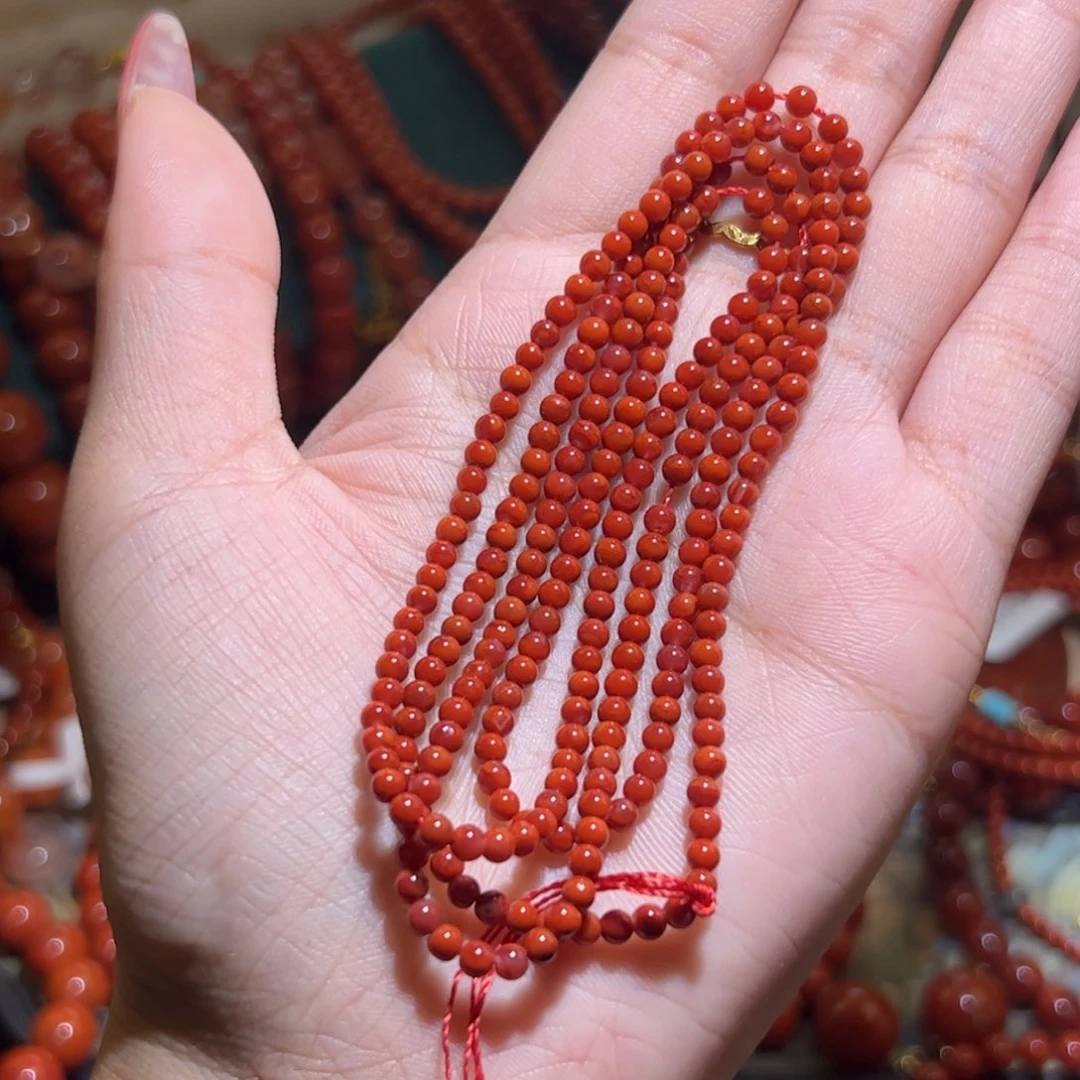 南红玛瑙未镶嵌手链3mm