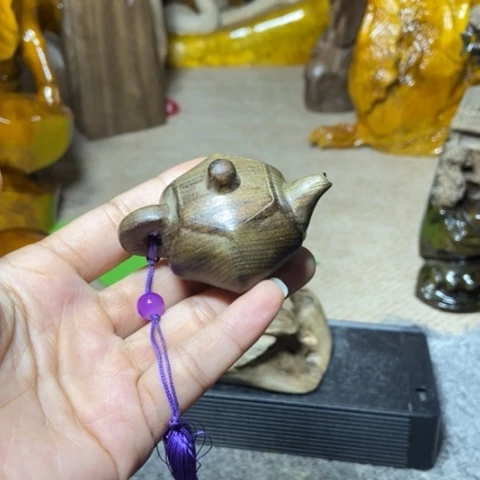 阴沉木手把壶手把