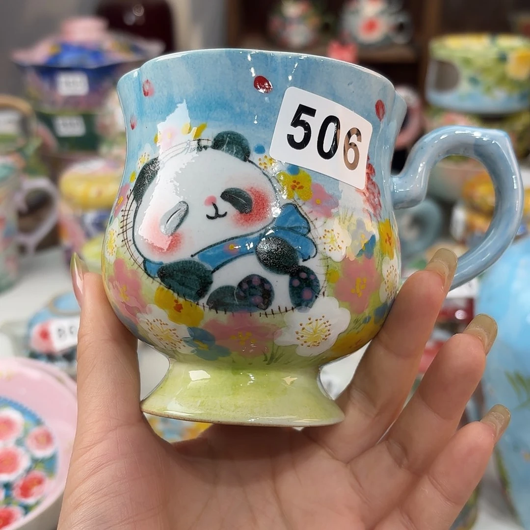 瓷片景德镇手绘高温釉下彩陶瓷茶具