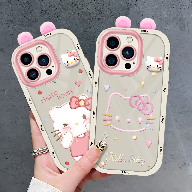 适用于【苹果/华为/OPPO/VIVO/小米/红米】可爱kitty猫新款手机壳