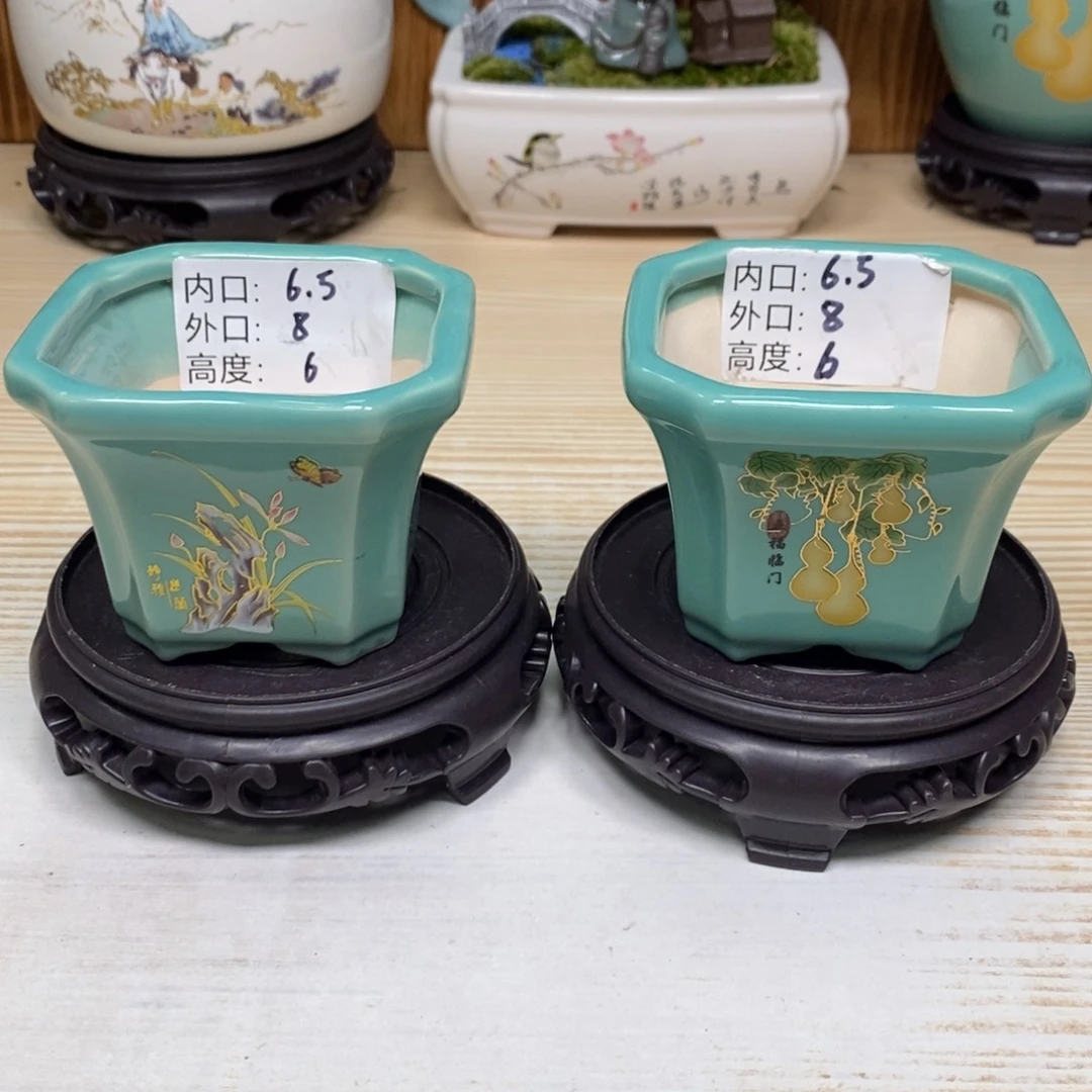 紫砂陶瓷花盆浮力