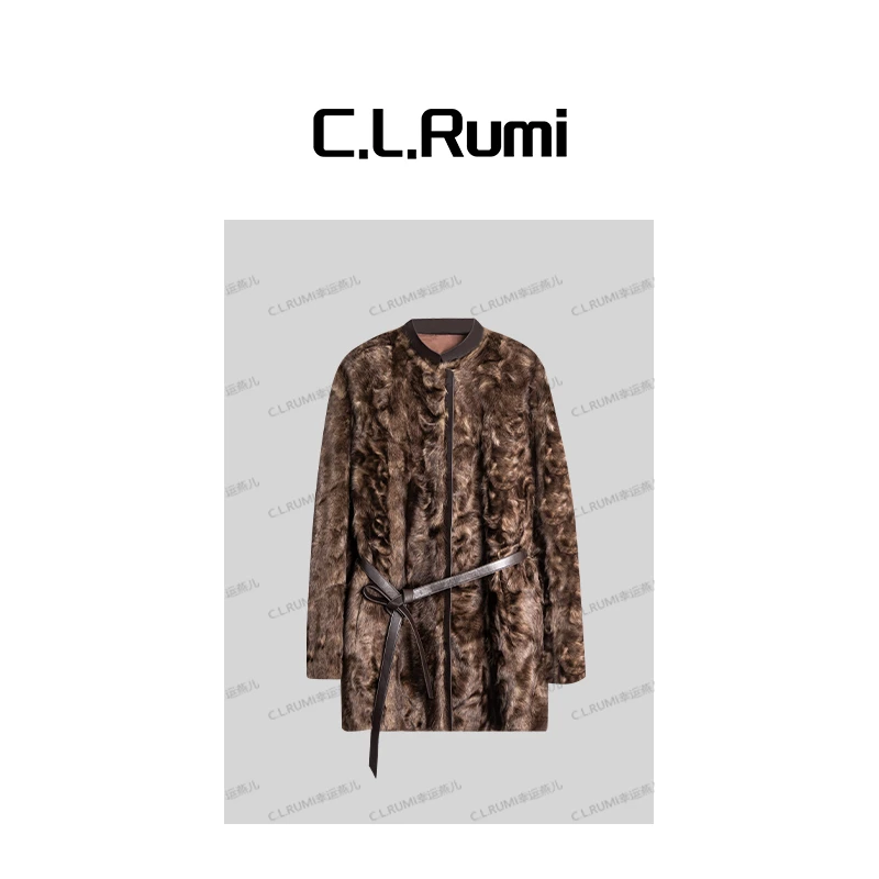 【rumi小店】“莫妮卡” 25秋冬重磅高奢气质中长款卷毛皮草7153wt