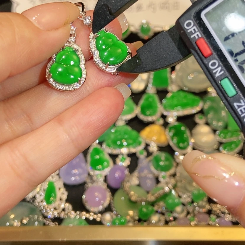 【闪购商品】翡翠未镶嵌耳饰天然翡翠