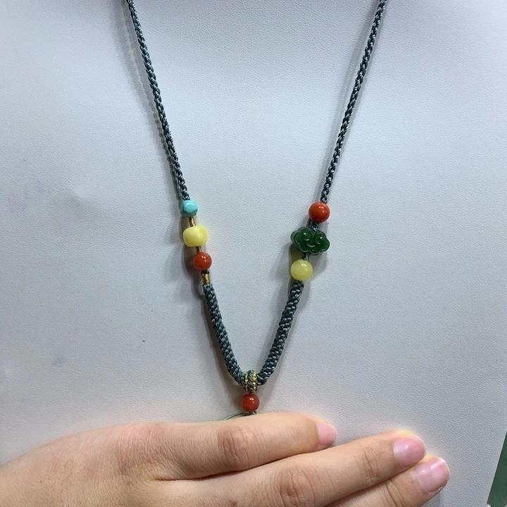 蜜蜡颈饰未镶嵌挂绳