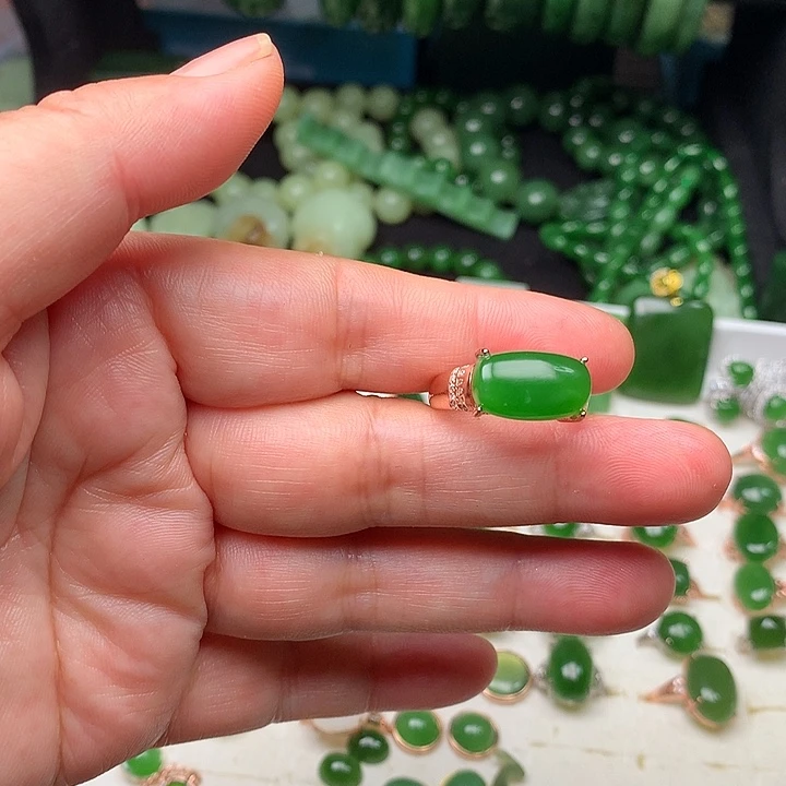 和田玉银S925镶嵌颈饰百*