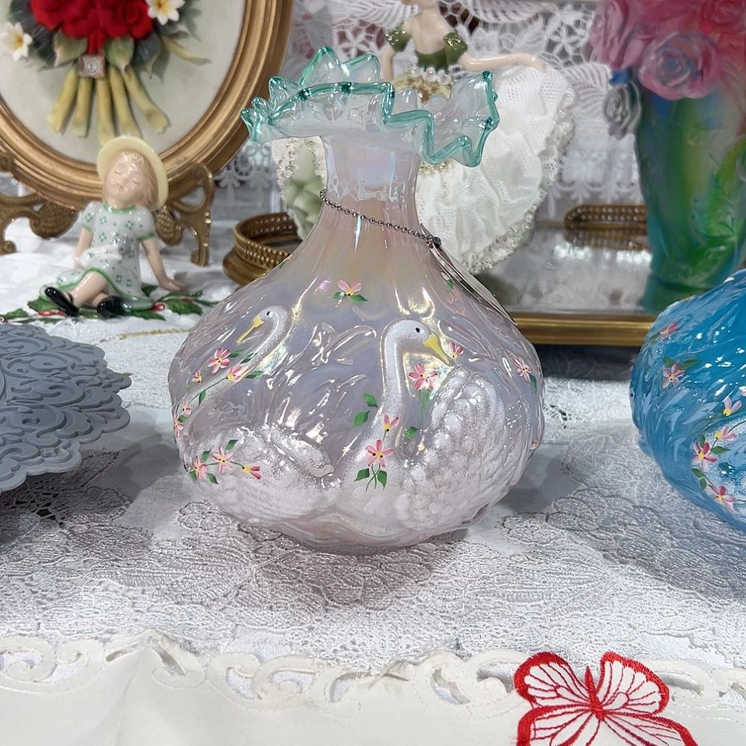 陶瓷0043福利天鹅花瓶