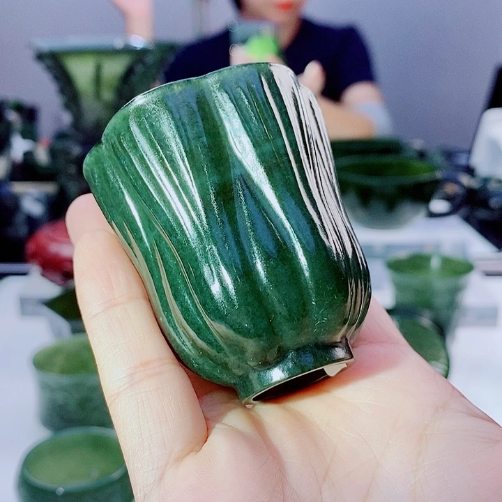 和田玉（青玉）未镶嵌把件微瑕