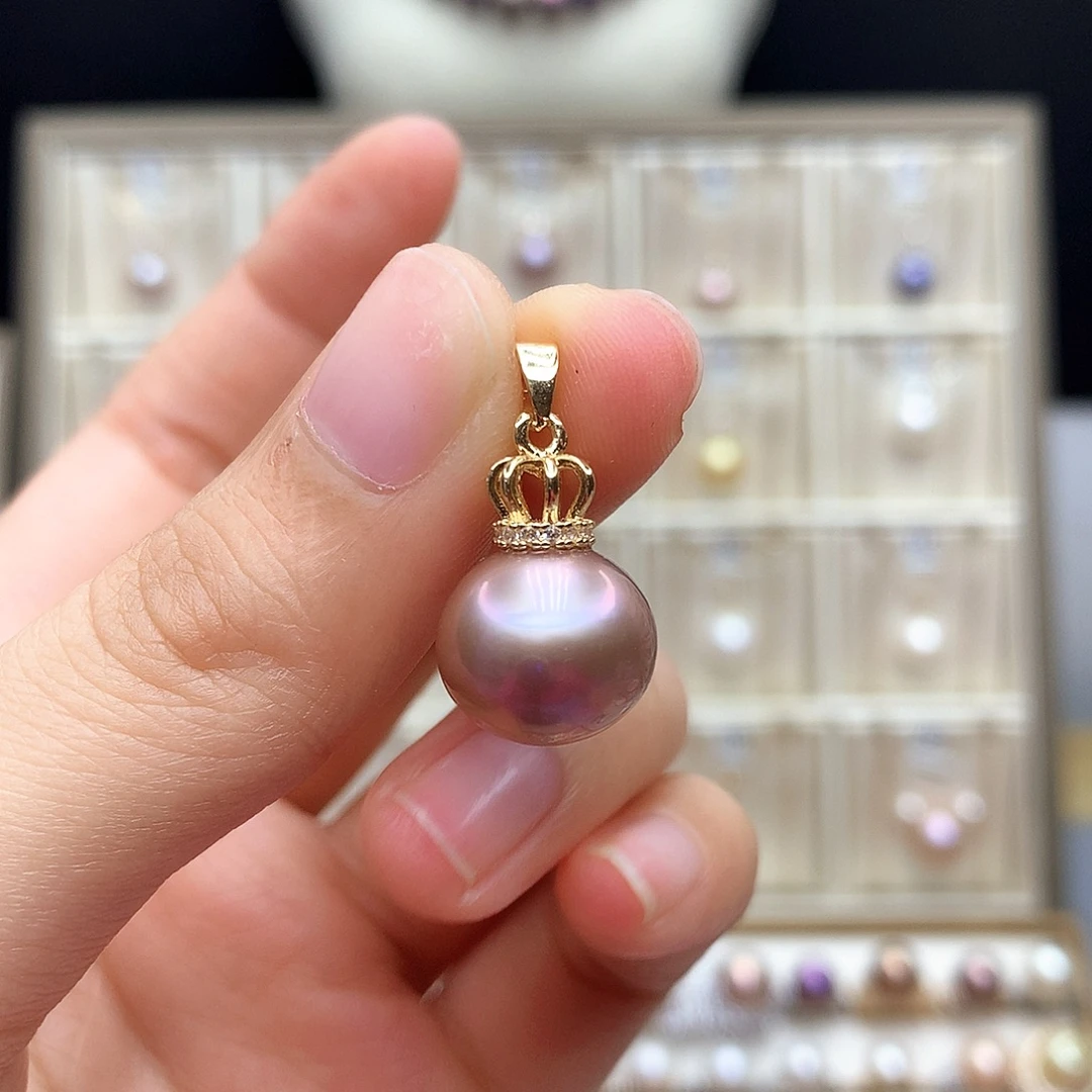 颈饰合金淡水珍珠