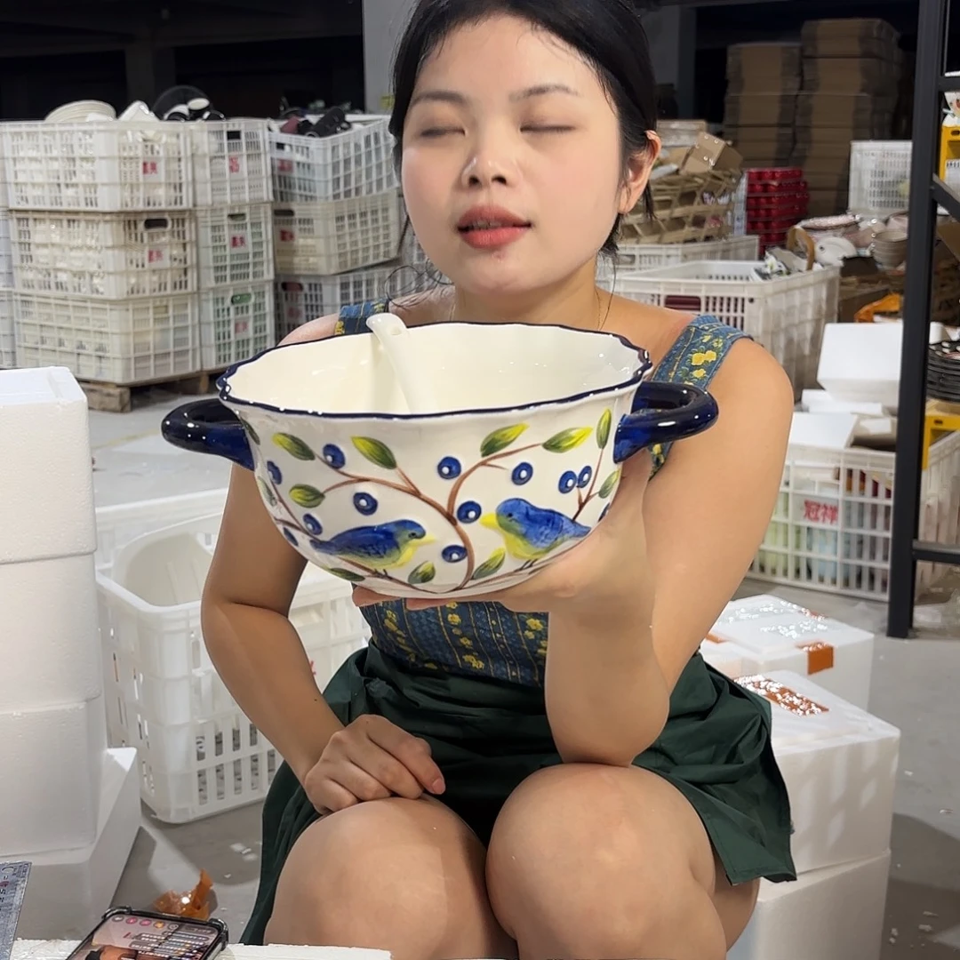 瓷微瑕陶瓷餐具釉下彩