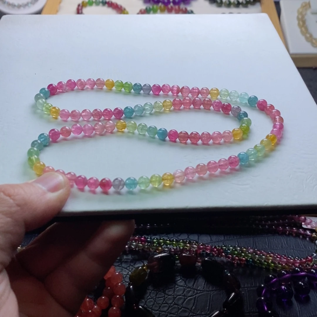 碧玺碧玺手链未镶嵌