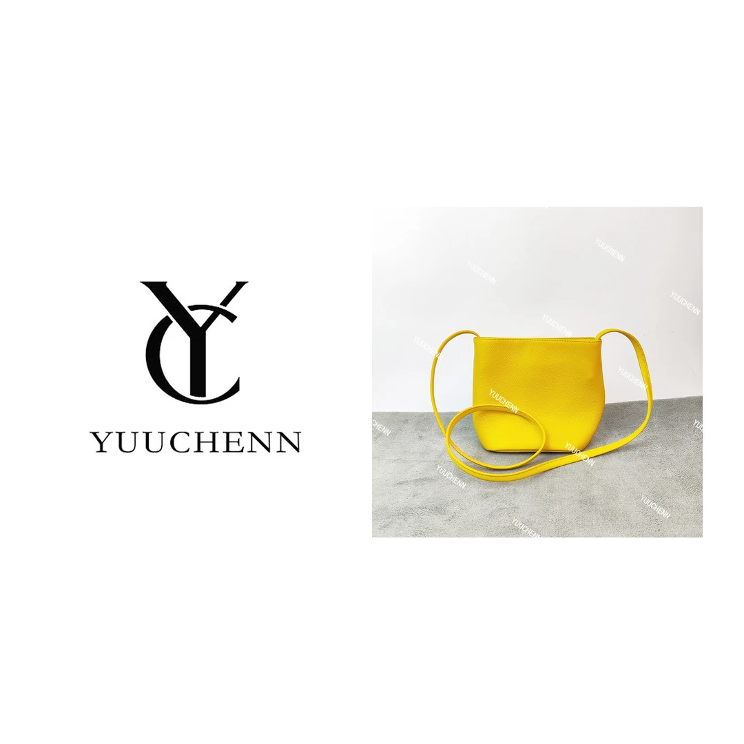 YUUCHENN/【水桶包】18cm自然摔小牛皮-小鸡黄 HH6014