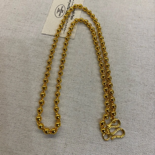 项链 CHANGJIU/昌久 黄色轻奢时尚气质简约经典项链078