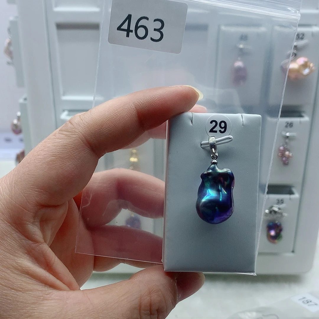 合金淡水珍珠吊坠(不含链)