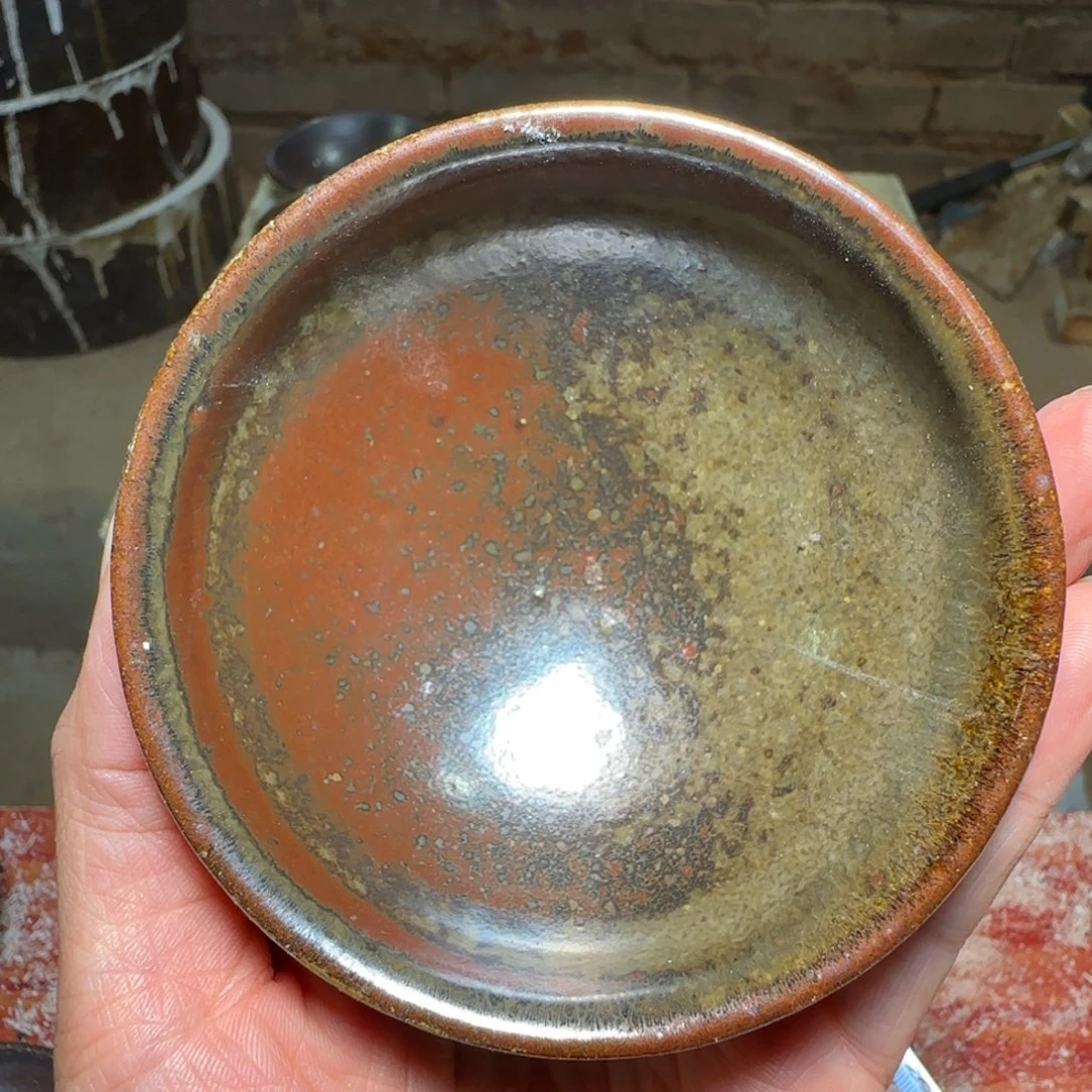 柴烧建盏茶盏茶杯422