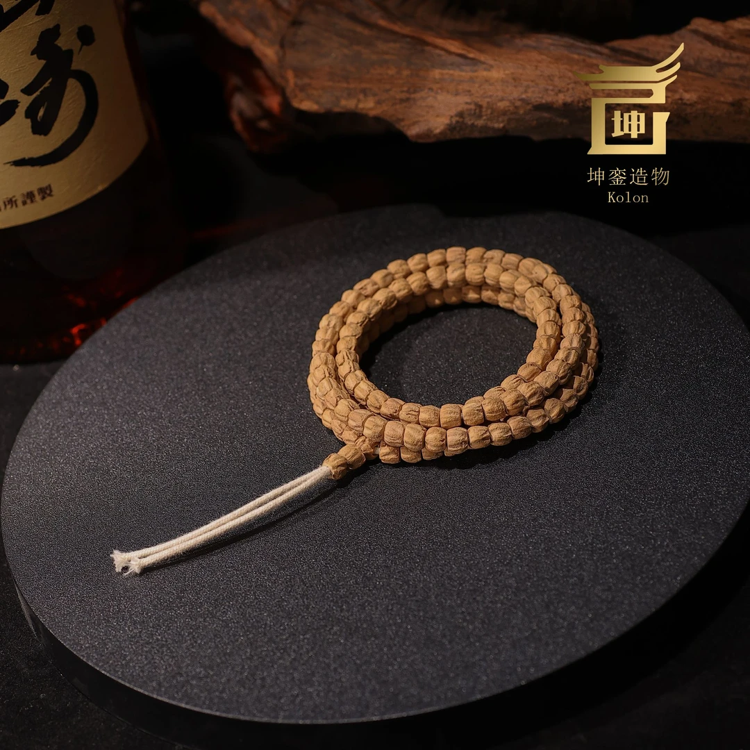 【坤銮造物】K3年轮系列-星芒  热振柏香长串108粉皮方块多棱顺5＋mm