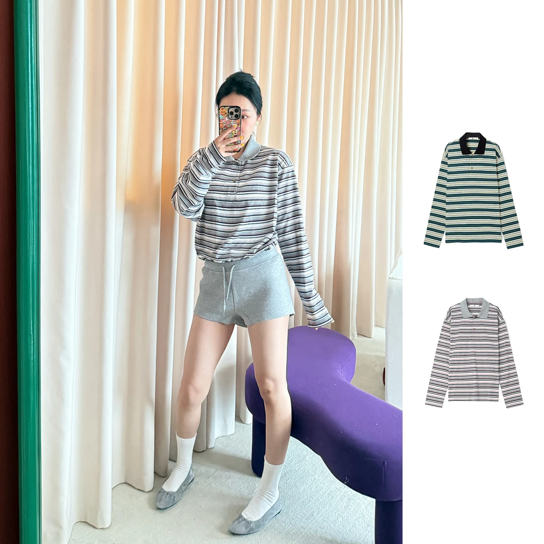 DUIDAO对倒设计师品牌 条纹POLO衫上衣休闲 DSC买手店 DY5D07007