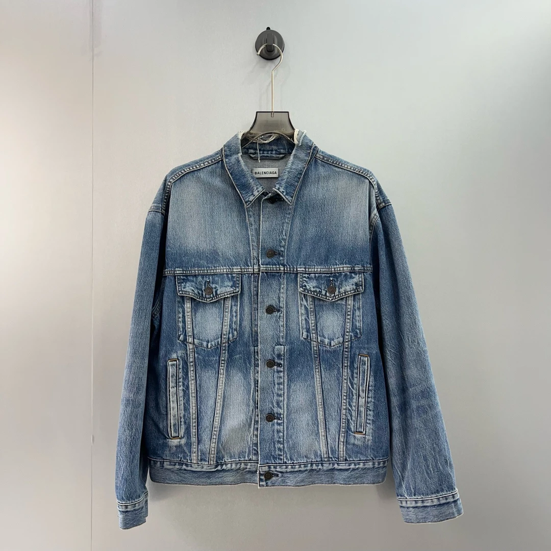 99新 Balenciaga/巴黎世家 牛仔logo外套/34码（北京）