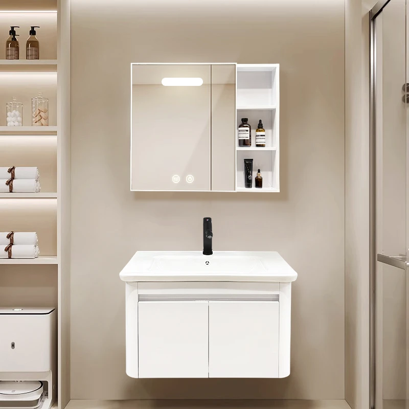 蜂窝铝浴室柜组合陶瓷一体卫生间简约浴室盆洗脸盆挂墙式洗漱台