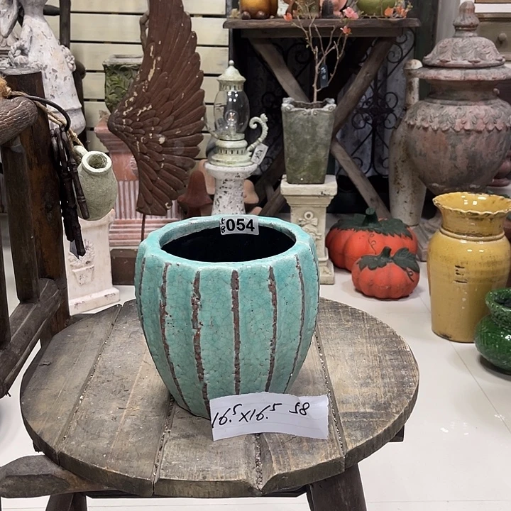 054出口尾单绿色盆