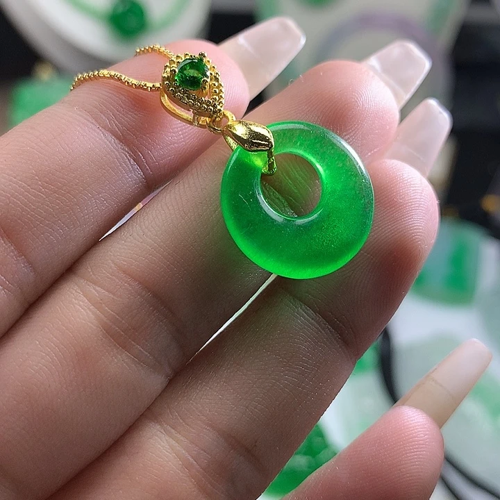 翡翠未镶嵌吊坠(不含链)