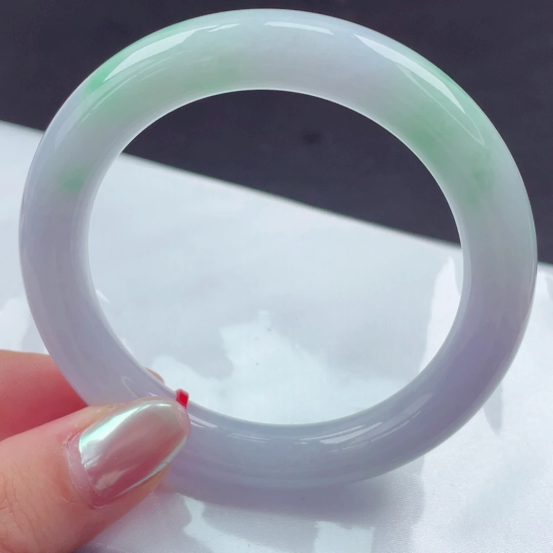 翡翠未镶嵌手镯54圆条