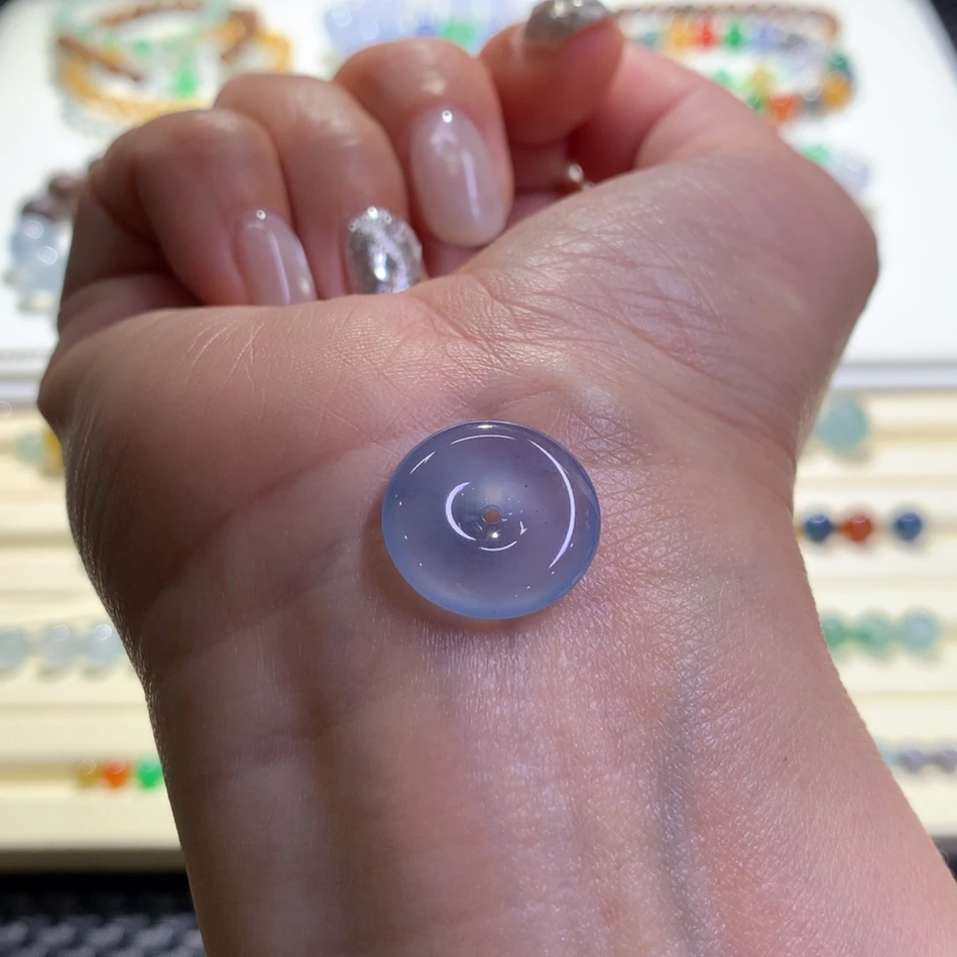 未镶嵌手链翡翠翡翠紫罗兰扣子卡16.3*3.8