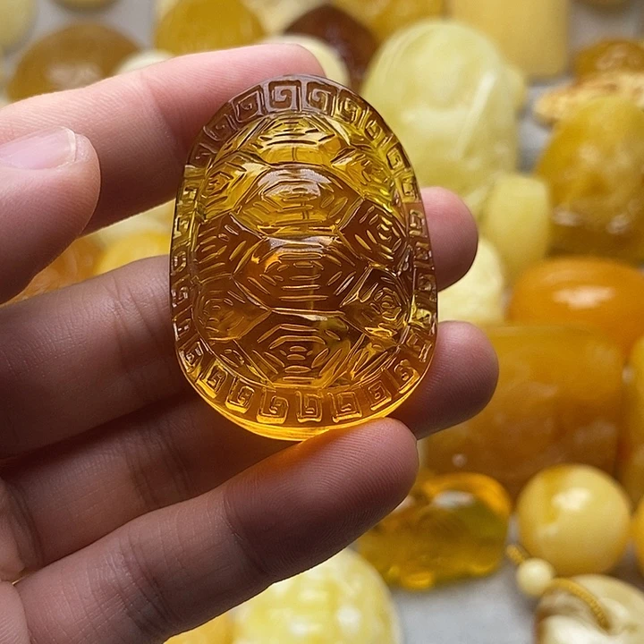 琥珀颈饰未镶嵌琥珀蜜蜡吊坠