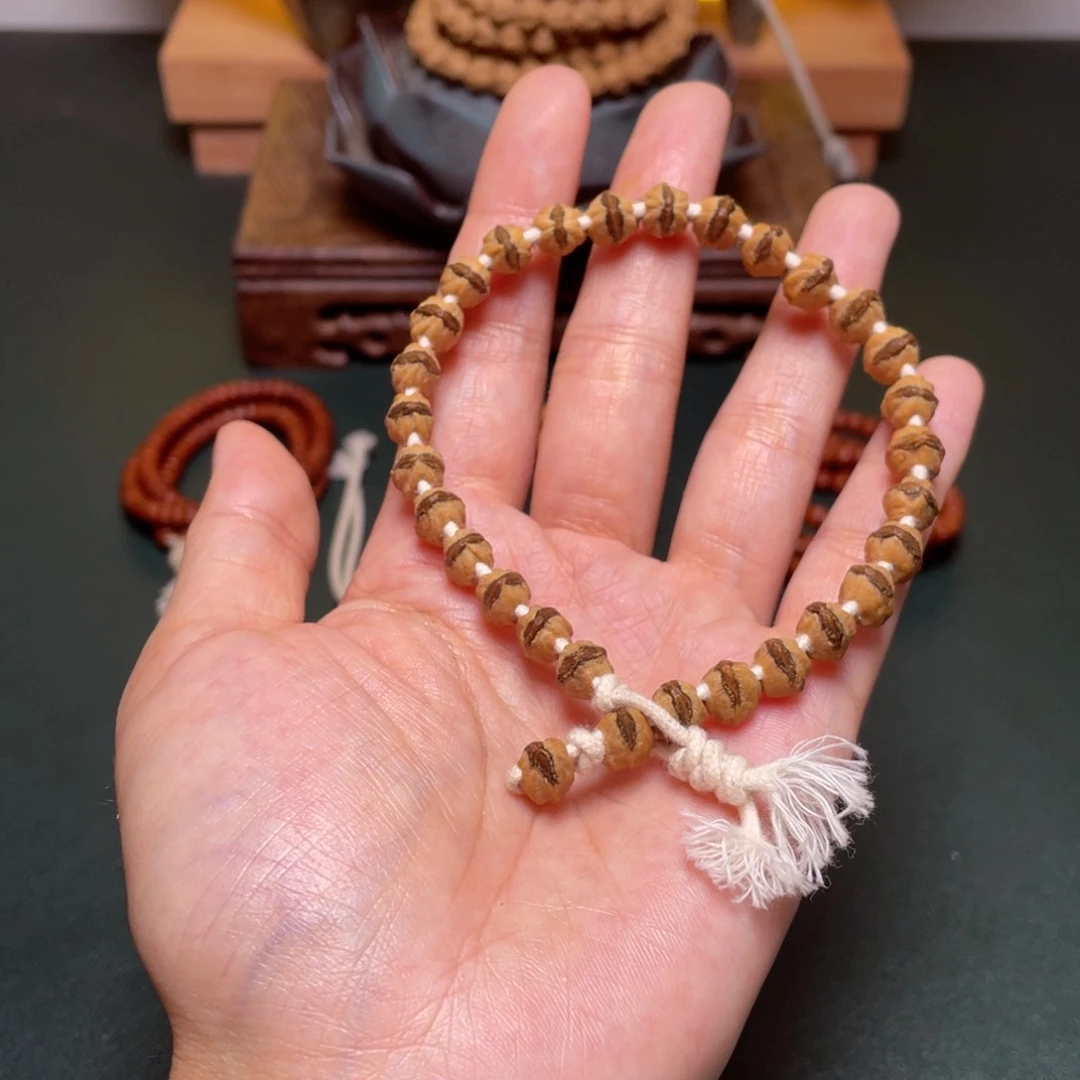 柏香籽/百香籽吊坠红牙双排手圈