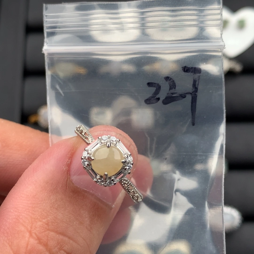 张****翡翠银S925镶嵌戒圈227