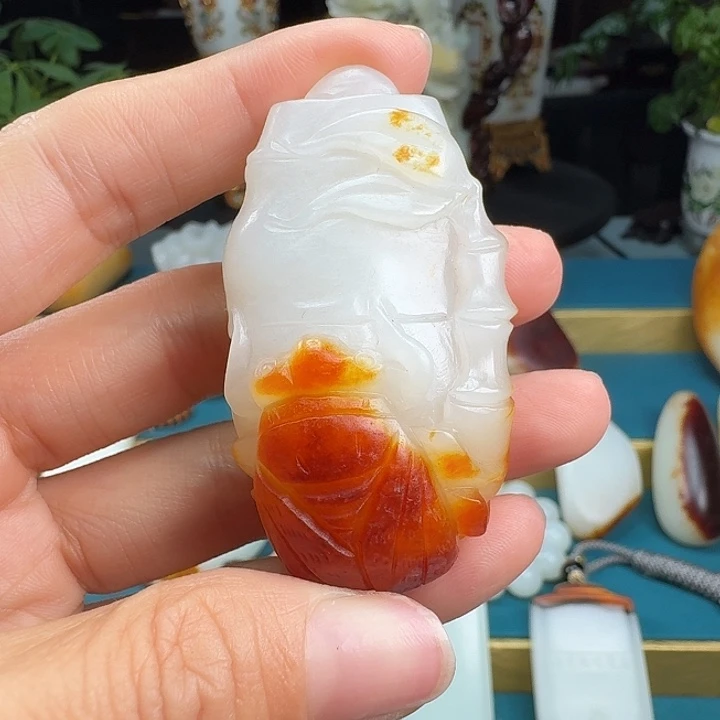 凡门玉府 精品和田玉 节节高升
