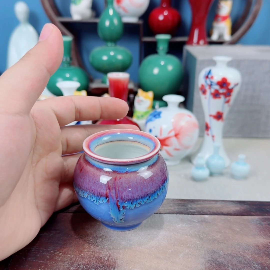 陶瓷手工小花器摆件