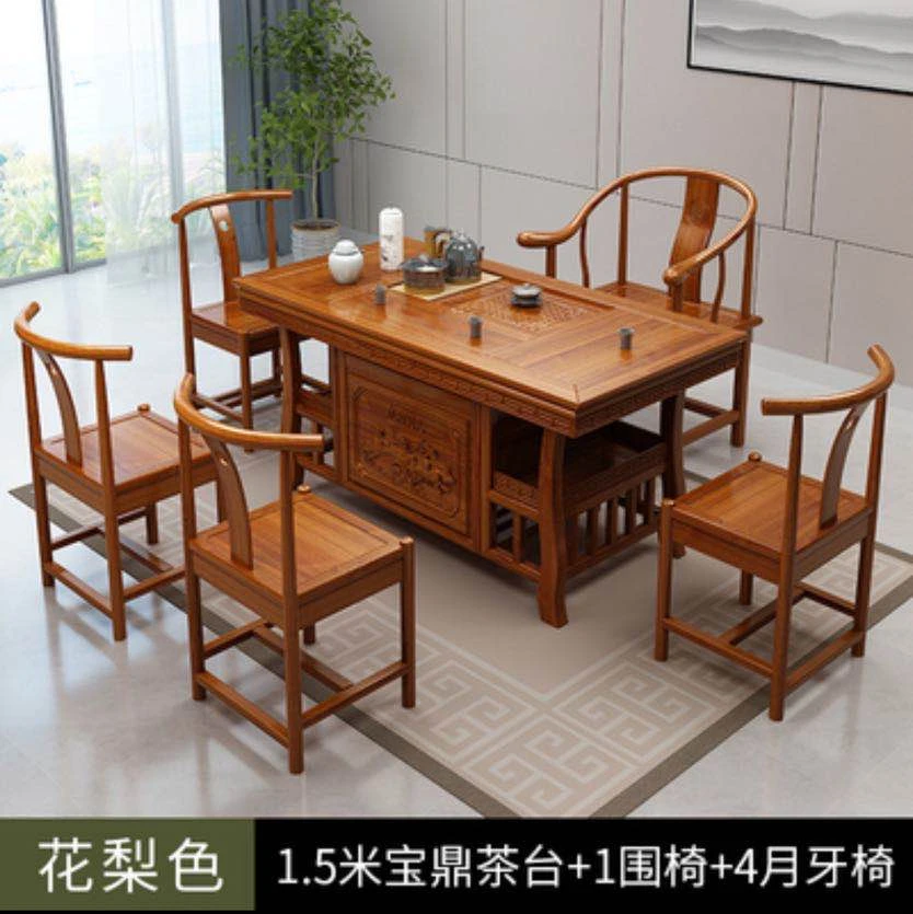 茶桌椅组合实木茶几茶具套装功夫泡茶桌阳台小茶桌