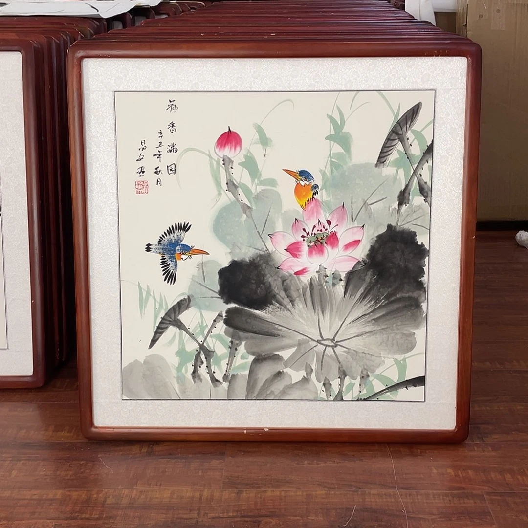 国画带框尺寸63*63厘米