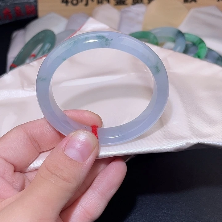 翡翠未镶嵌手镯手镯-14
