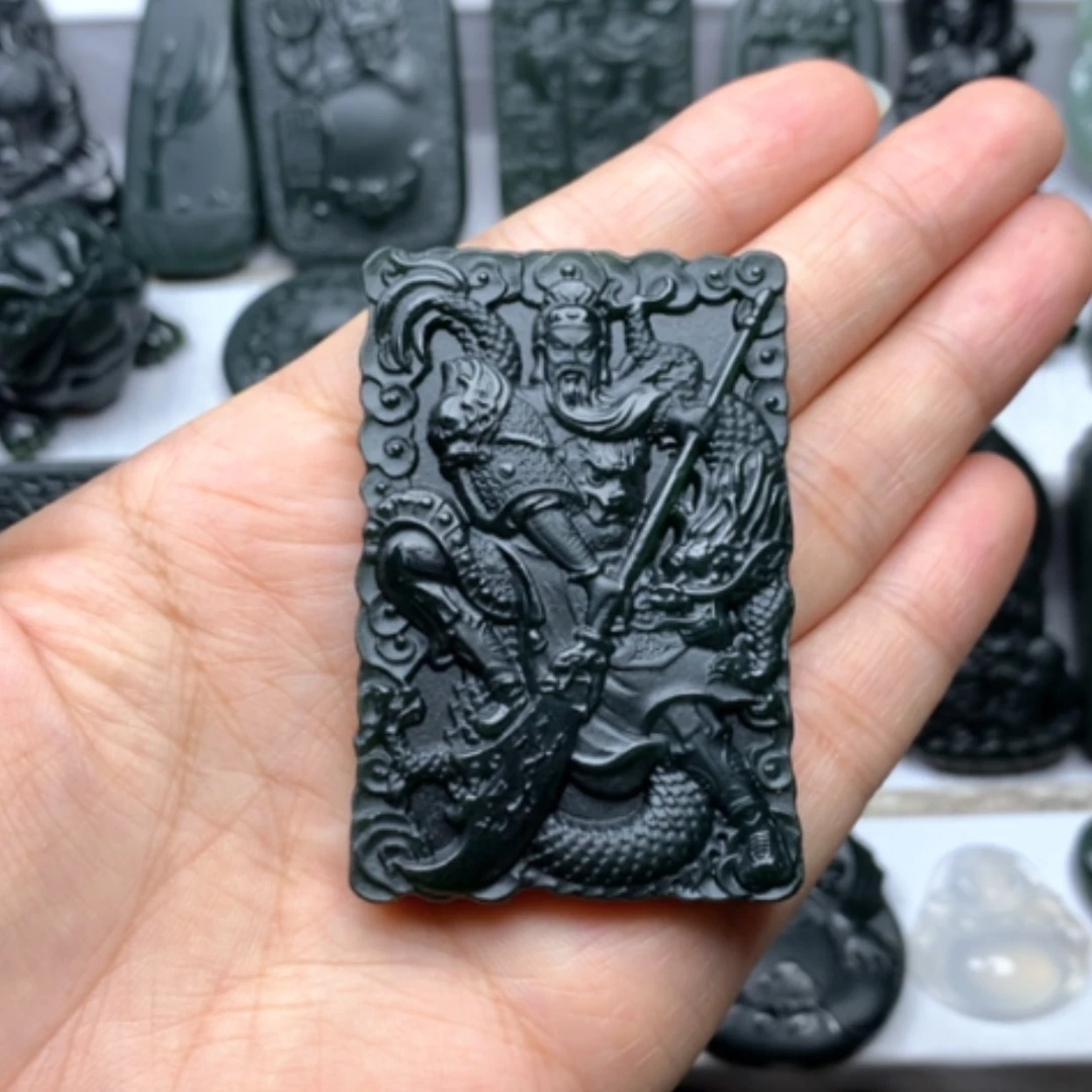 【闪购商品】颈饰未镶嵌和田玉双面雕刻