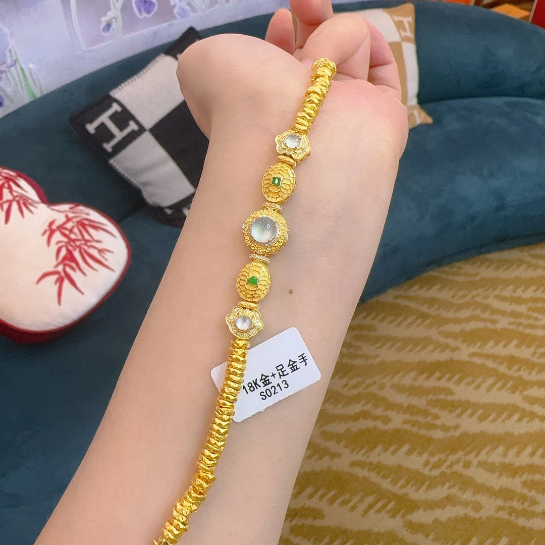 翡翠蛋面手链  多样性团购发一件