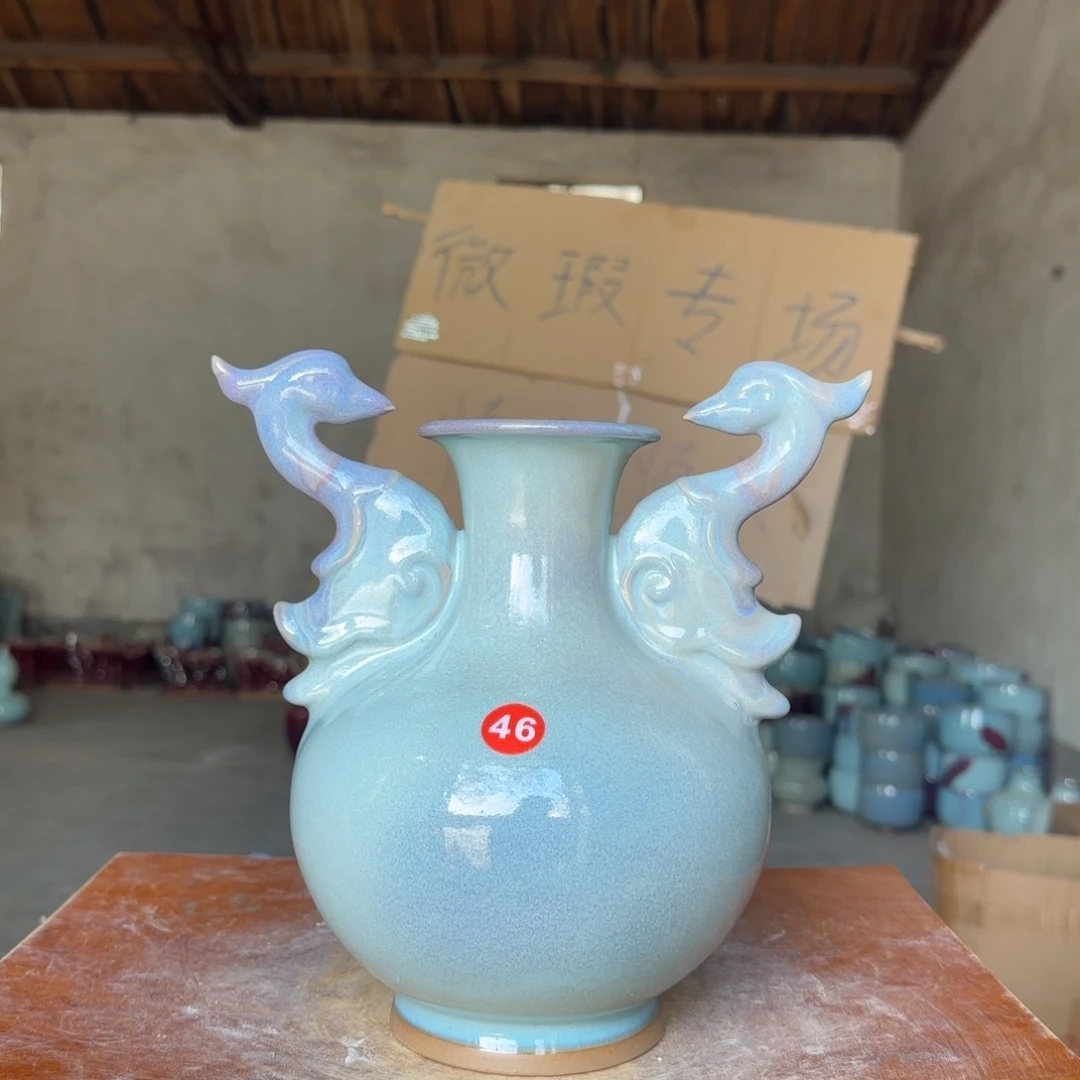 摆件郑家钧瓷摆件微瑕